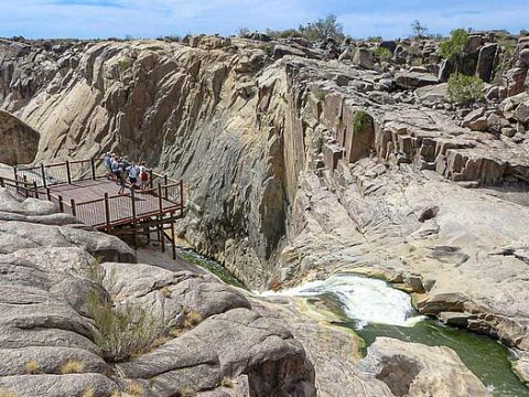 Die Augrabies-wasserfälle