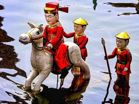 Wasserpuppentheater in Hanoi